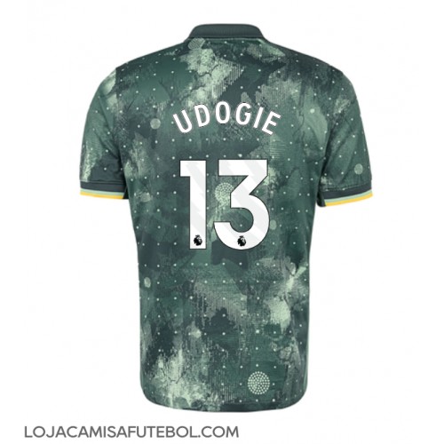 Camisa de Futebol Tottenham Hotspur Destiny Udogie #13 Equipamento Alternativo 2024-25 Manga Curta